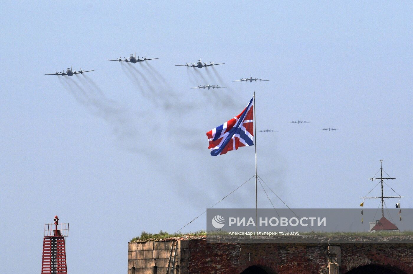 Репетиция парада, посвященного Дню ВМФ России  