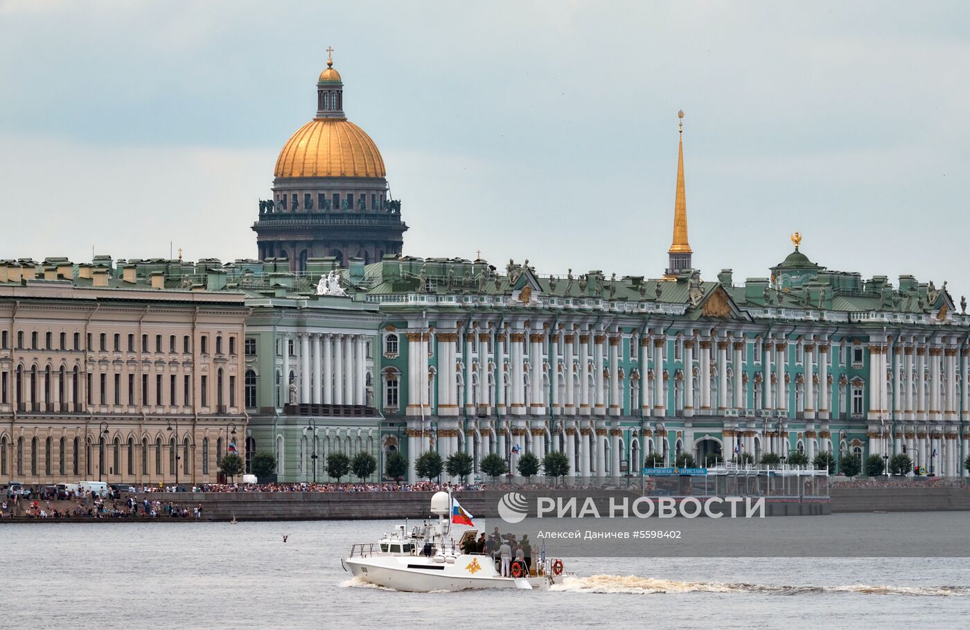 Репетиция парада, посвященного Дню ВМФ России  