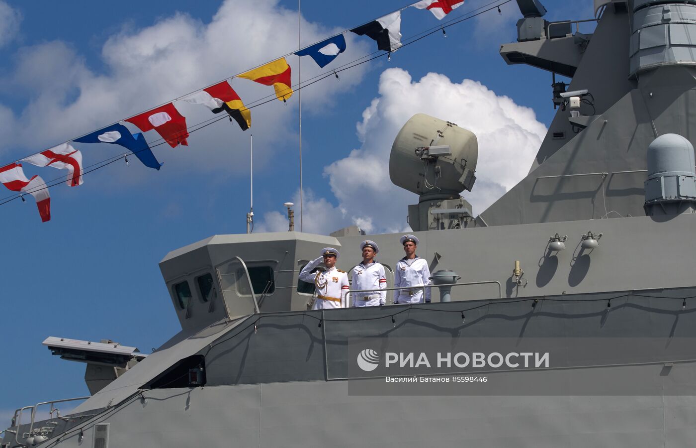Репетиция парада ВМФ в регионах России 
