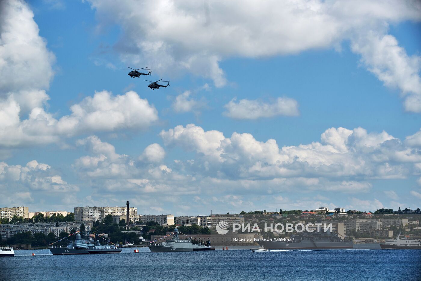 Репетиция парада ВМФ в регионах России
