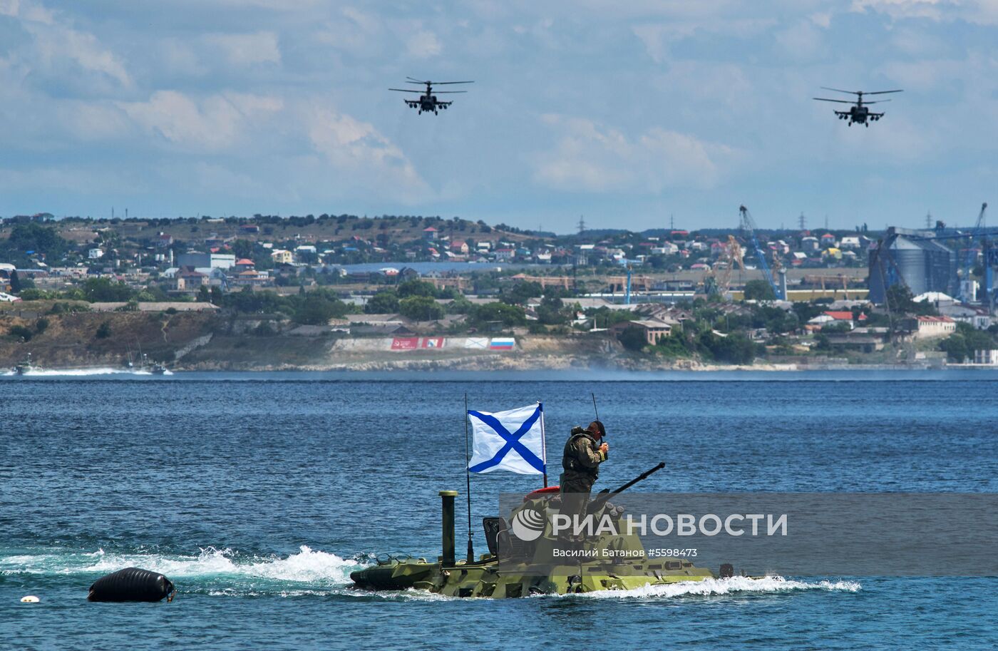 Репетиция парада ВМФ в регионах России 