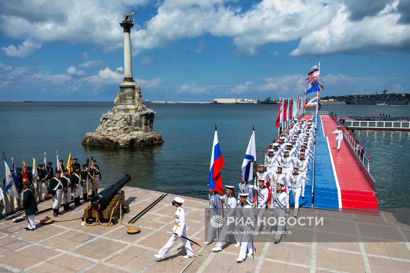 Репетиция парада ВМФ в регионах России 