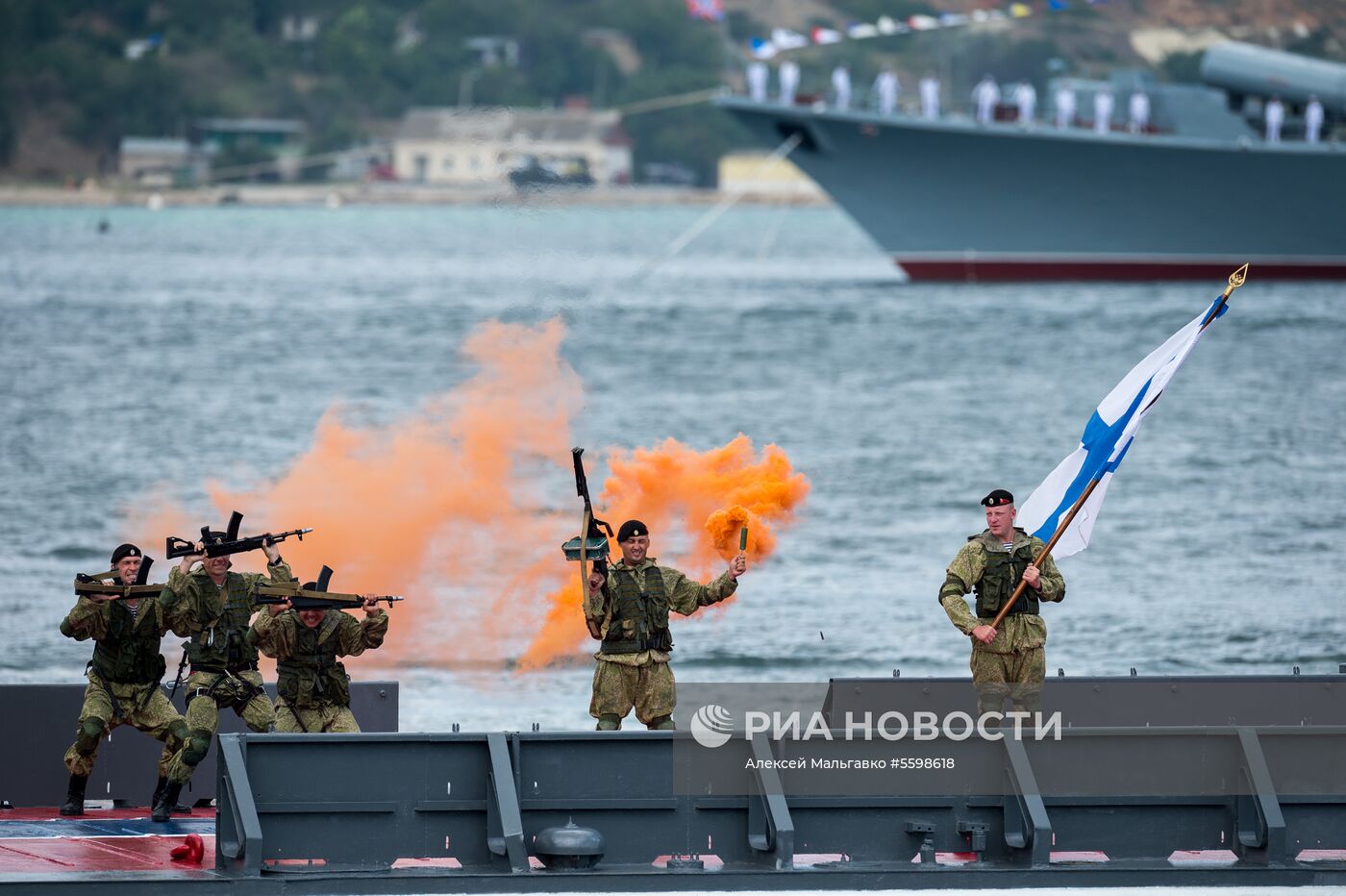 Репетиция парада ВМФ в регионах России 