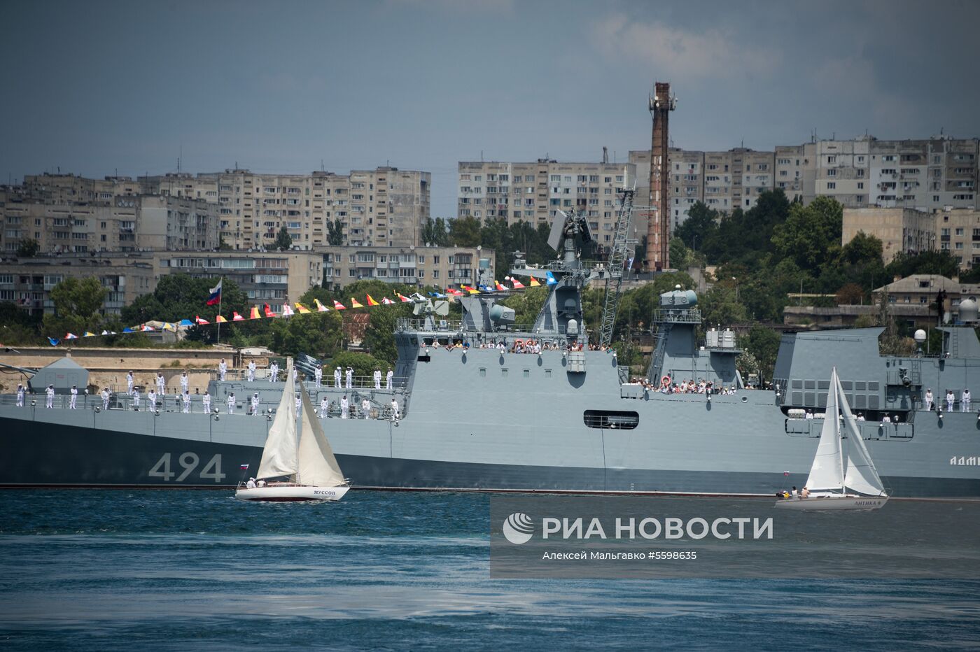 Репетиция парада ВМФ в регионах России 