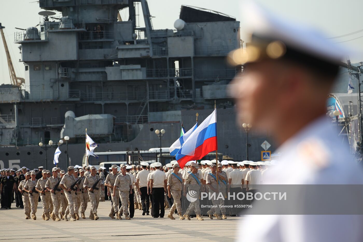 Репетиция парада ВМФ в регионах России 