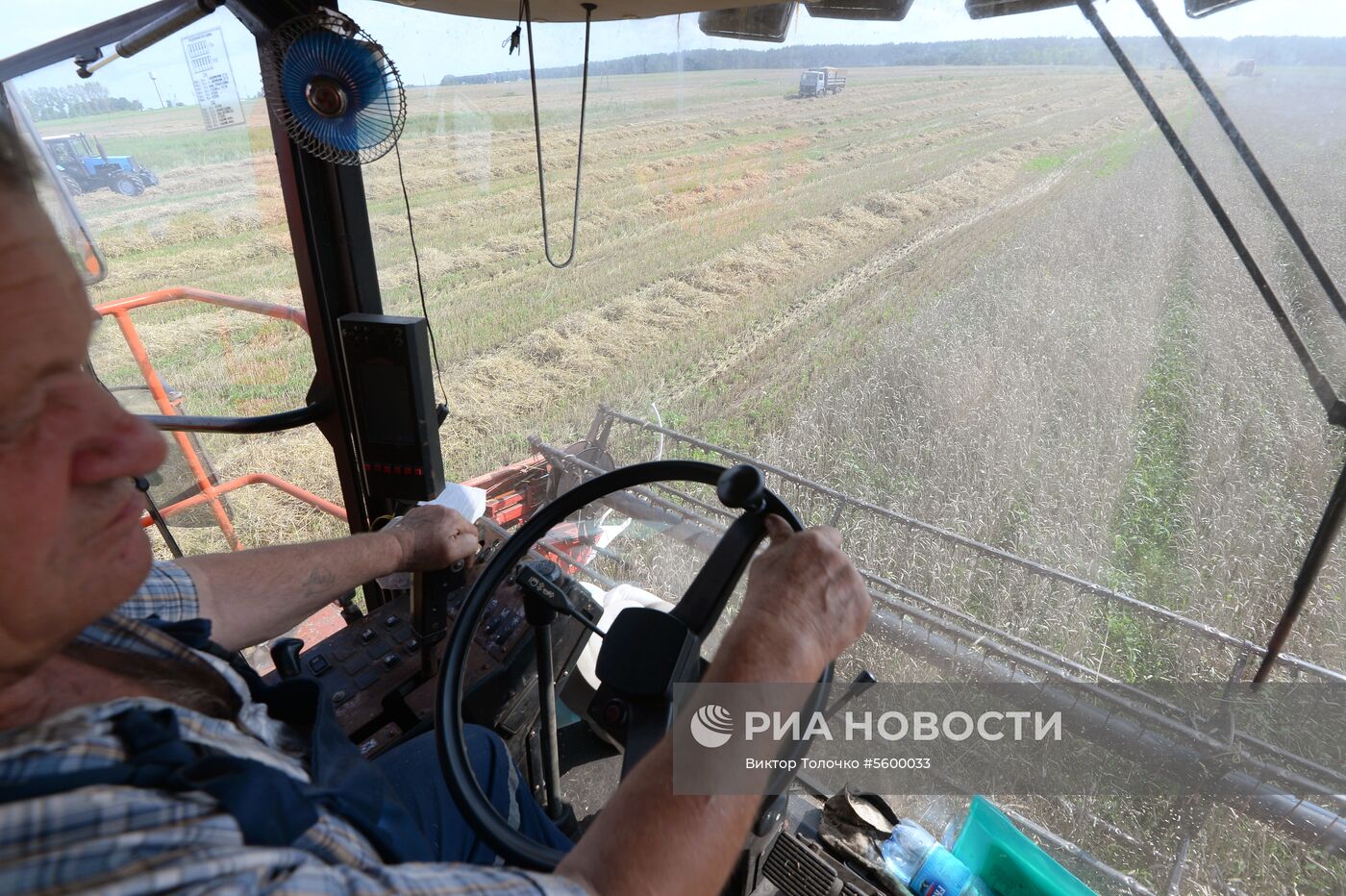 Уборка зерна в Брестской области