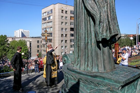 Открытие памятника Николаю Чудотворцу