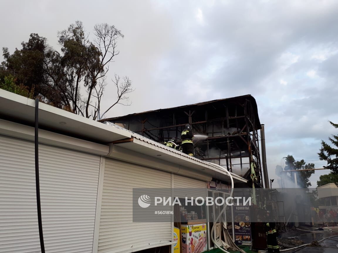 Пожар в частном доме в Сочи
