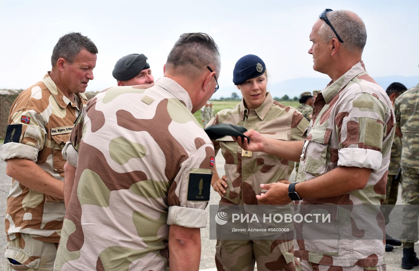 Церемония открытия военных учений Noble Partner в Грузии