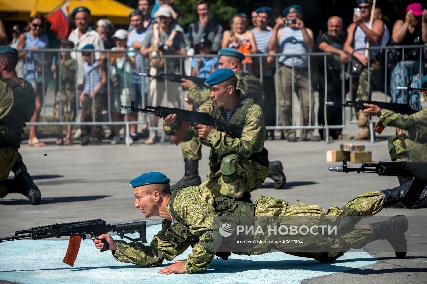 Празднование Дня ВДВ в регионах России 