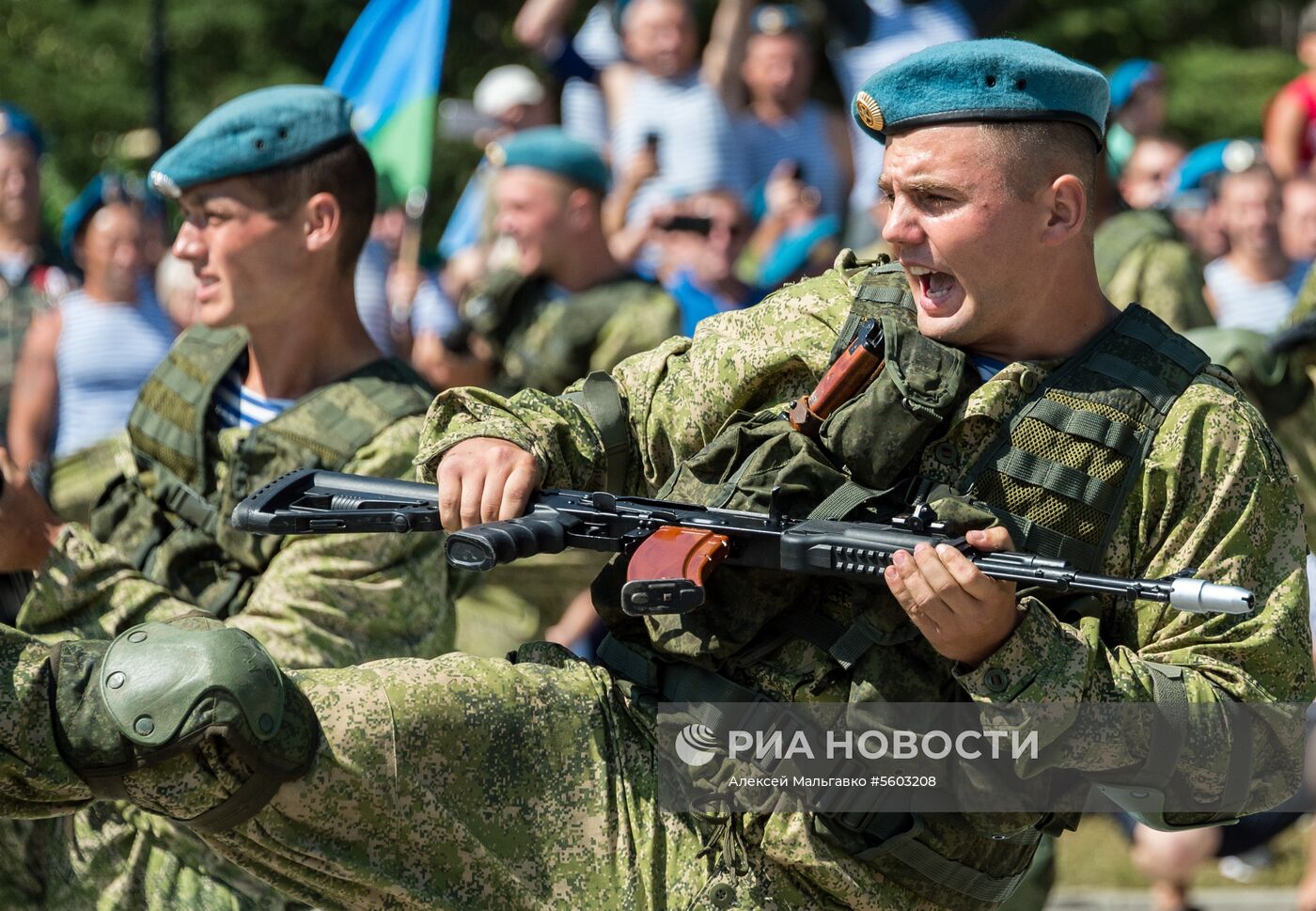 Празднование Дня ВДВ в регионах России 
