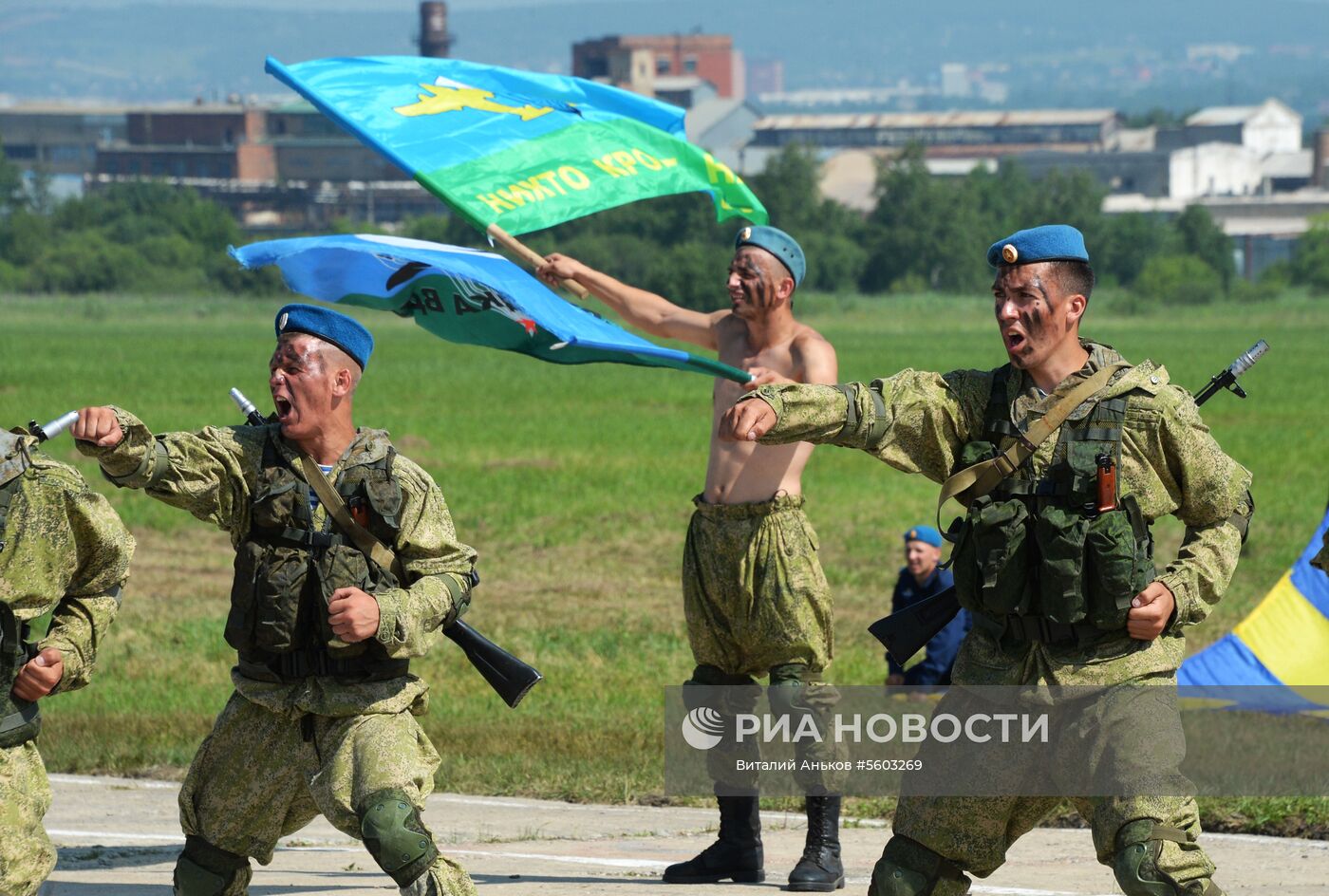 Празднование Дня ВДВ в регионах России  