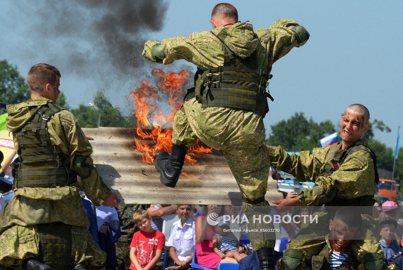 Празднование Дня ВДВ в регионах России  