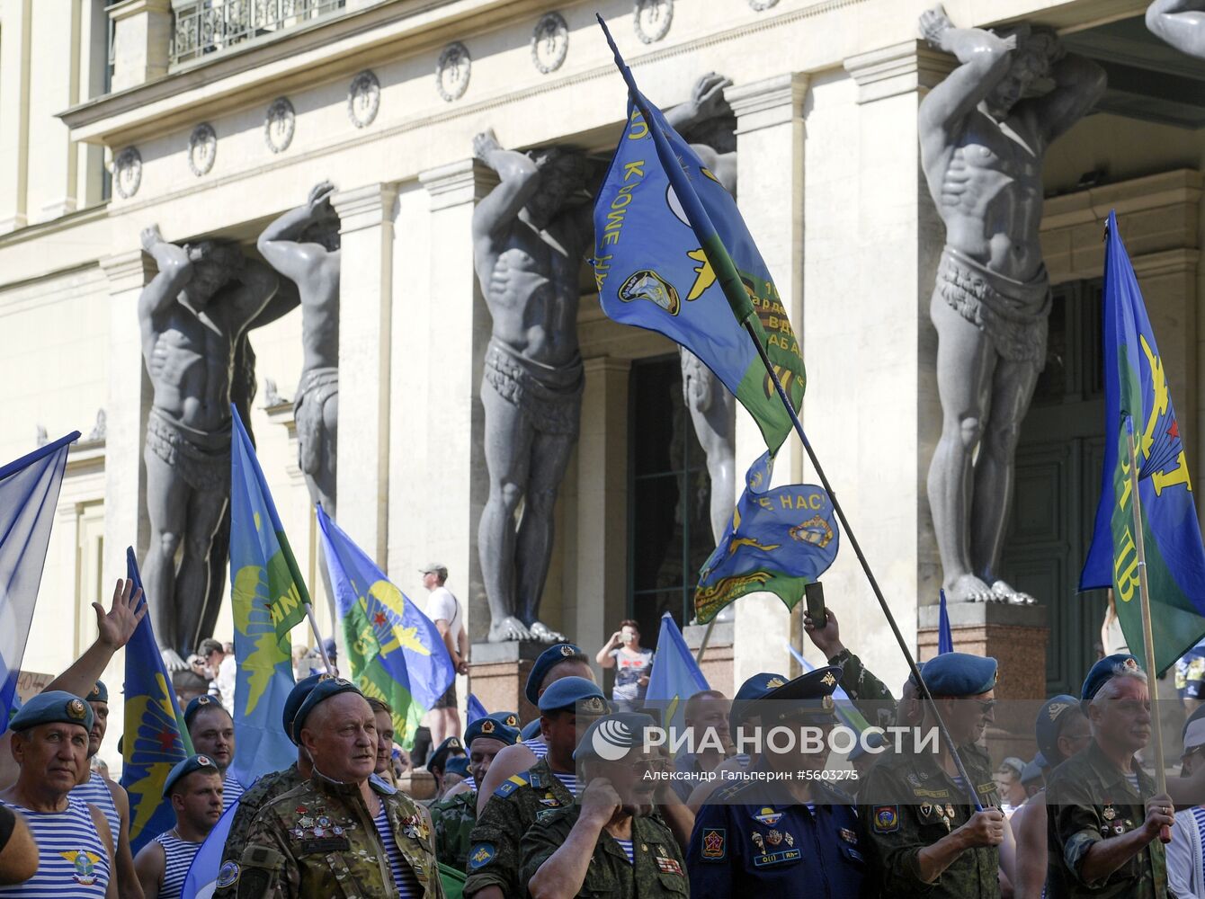 Празднование Дня ВДВ в регионах России