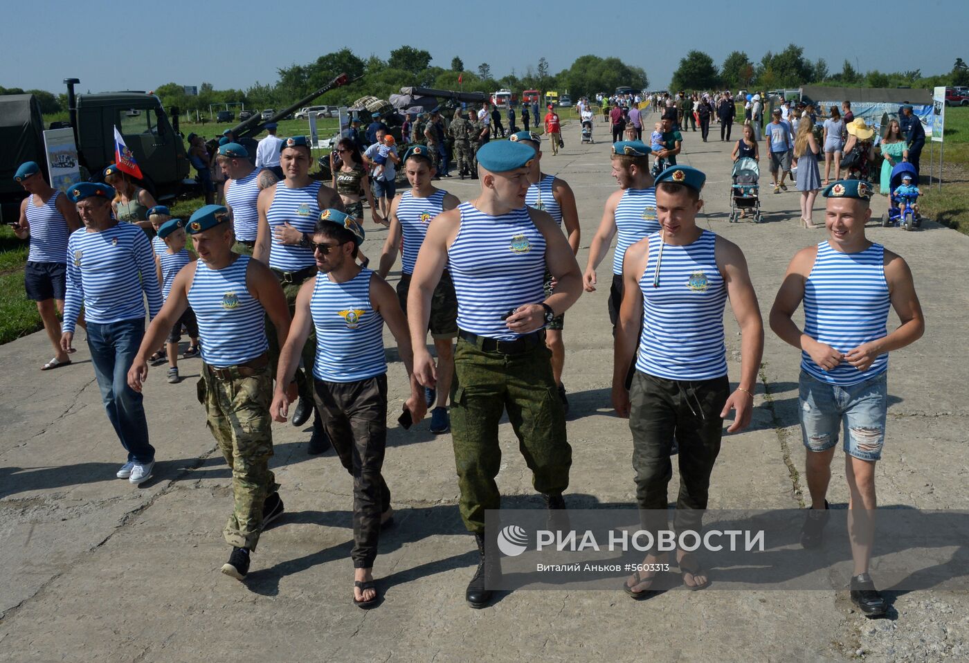 Празднование Дня ВДВ в регионах России  