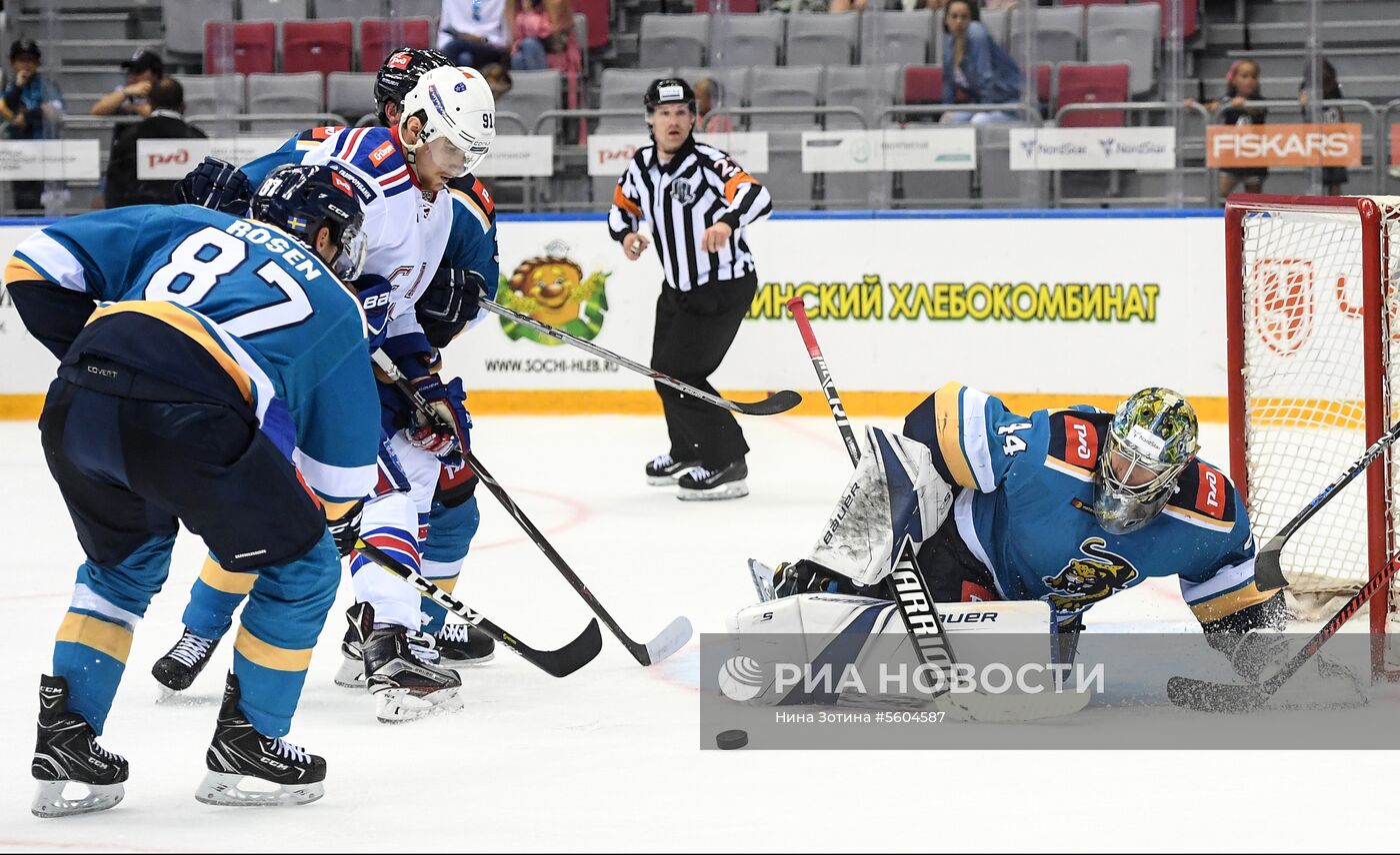 Хоккей. Sochi Hockey Open. Матч "Сочи" – СКА