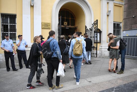 Прощание с убитыми в ЦАР журналистами  