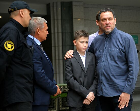 Прощание с убитыми в ЦАР журналистами  