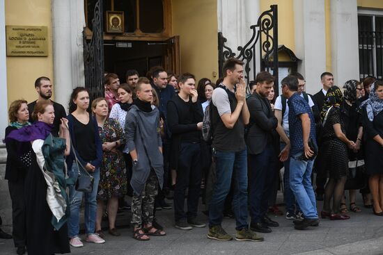 Прощание с убитыми в ЦАР журналистами  