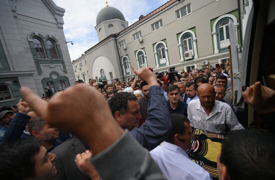 Прощание с убитыми в ЦАР журналистами  