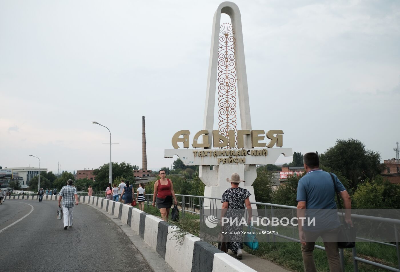 Ремонтные работы на Яблоновском мосту в Краснодарском крае
