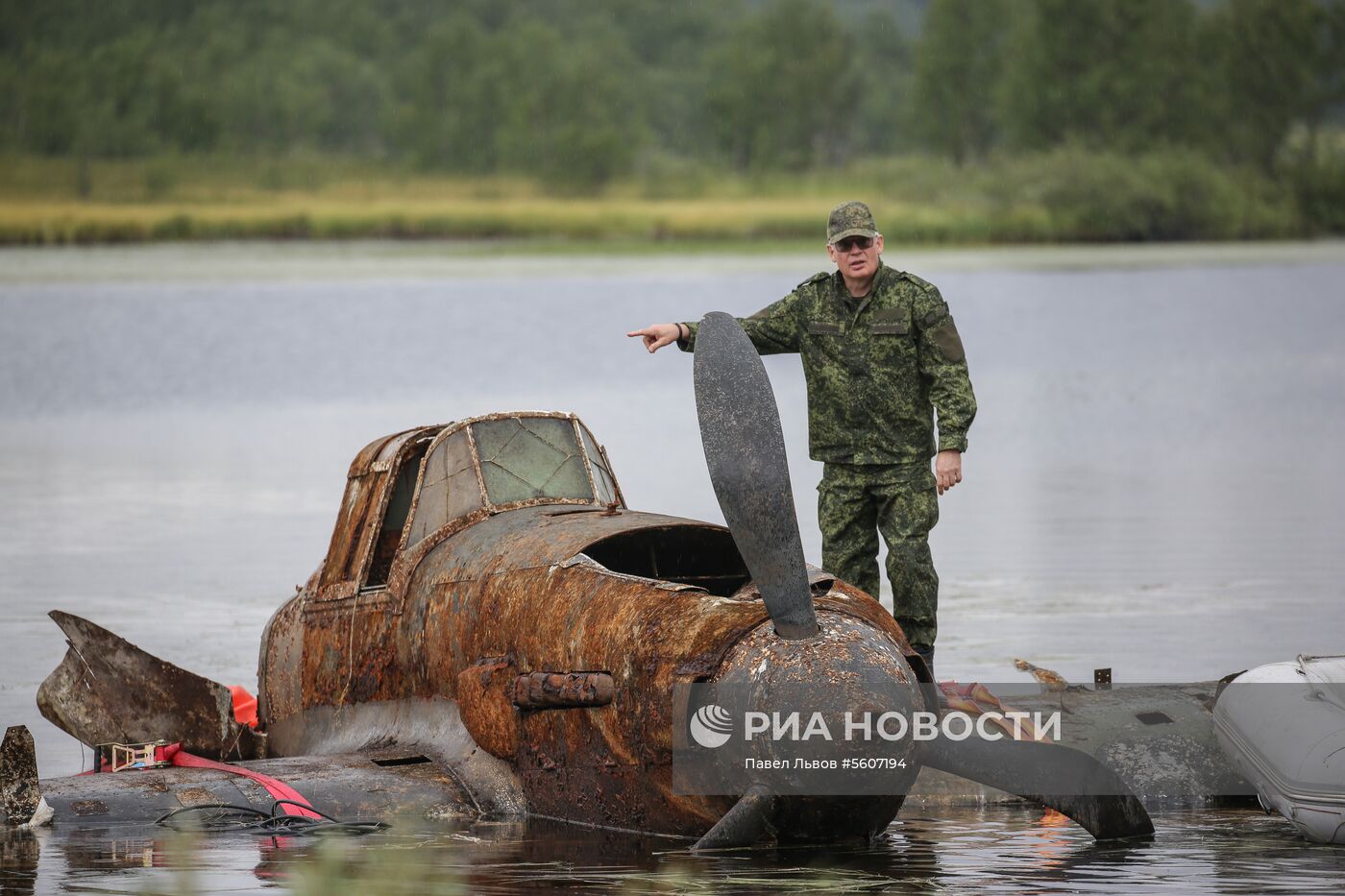 Подъем самолета ИЛ-2 в Мурманской области