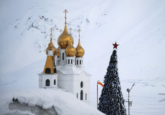 Поселок Эгвекинот на Чукотке