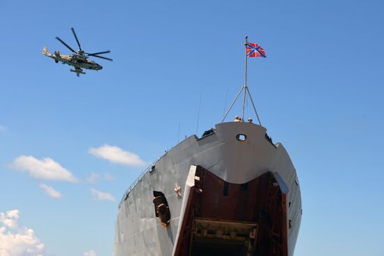 Тактические учения на российской военной базе в Абхазии