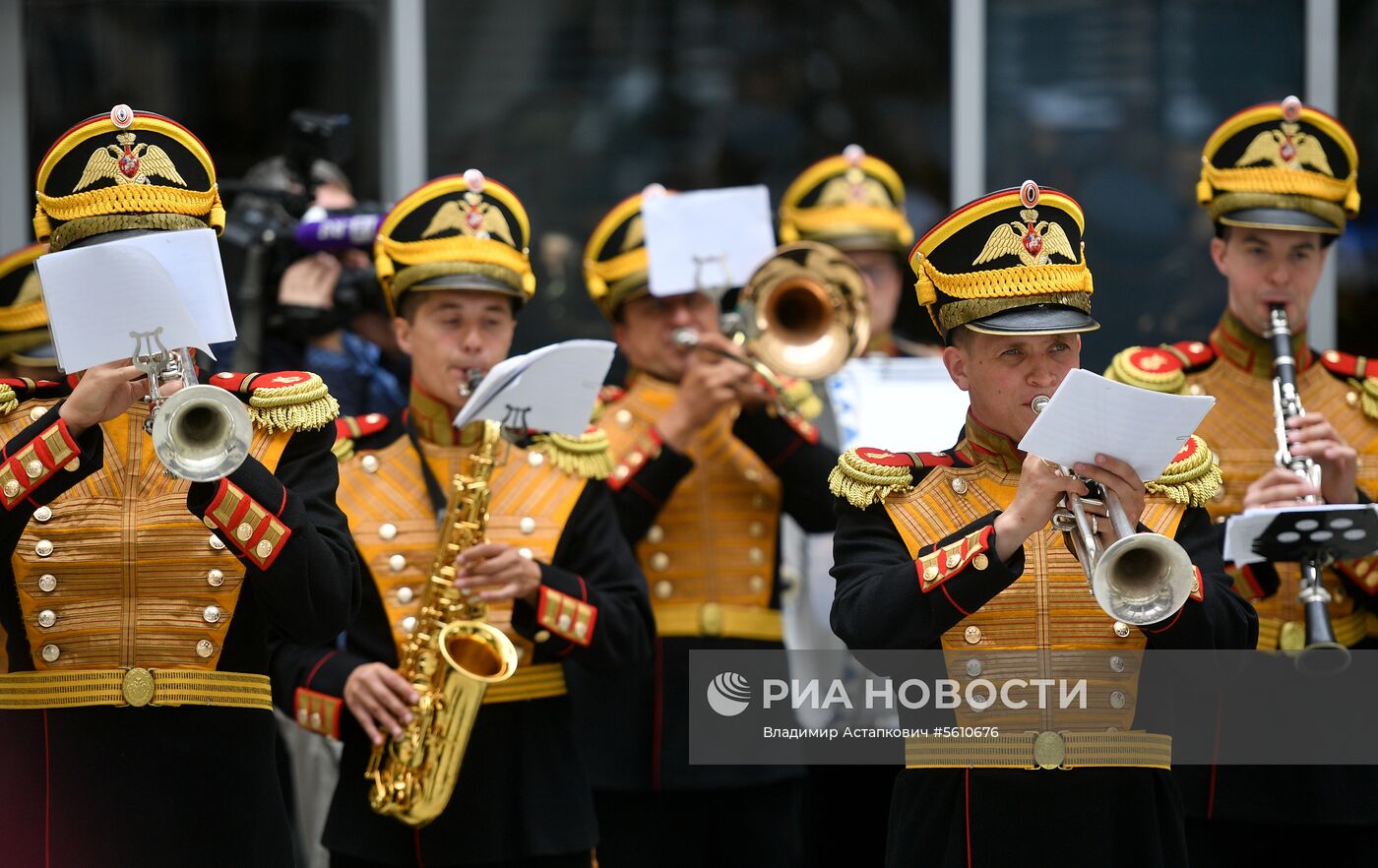 П/к, посвященная XI Международному военно-музыкальному фестивалю "Спасская башня"