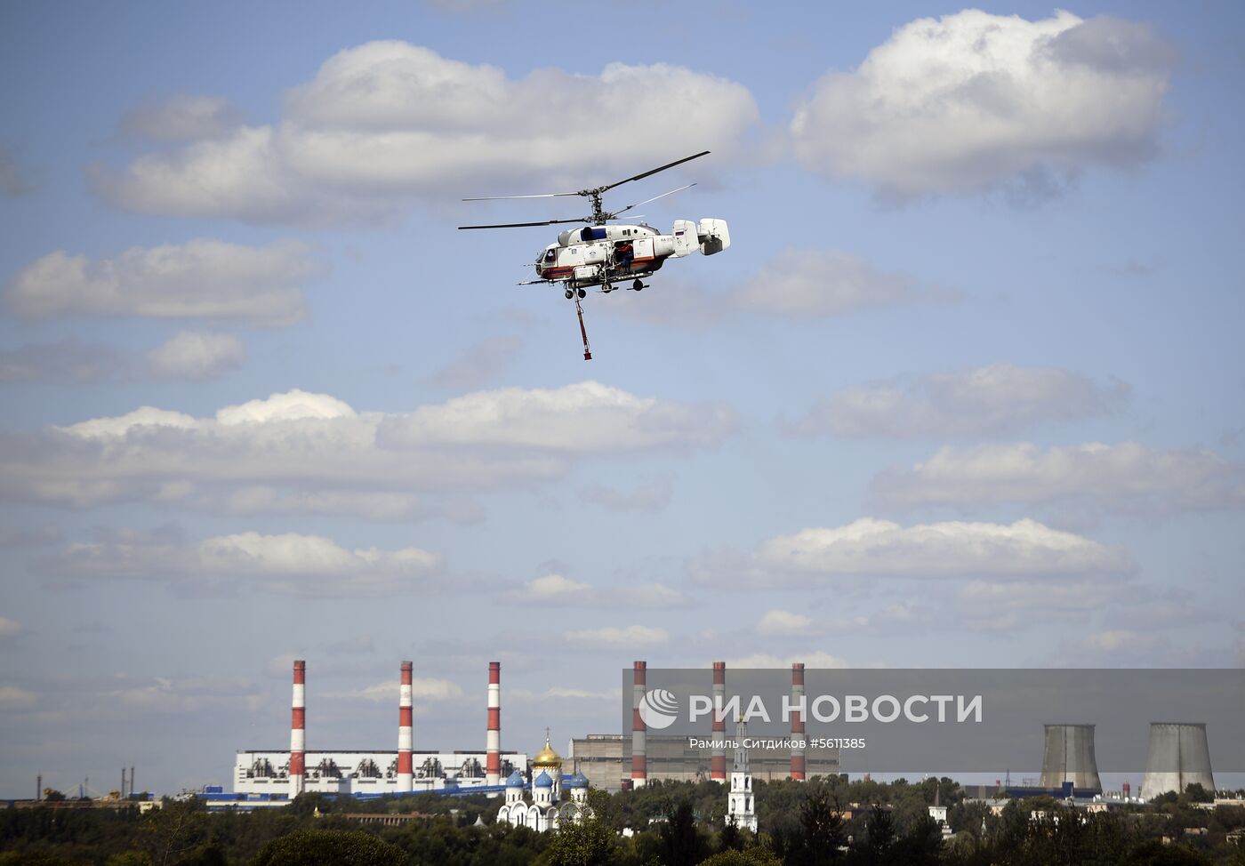Показательные учения Департамента ГОЧСиПБ в честь Дня воздушного флота