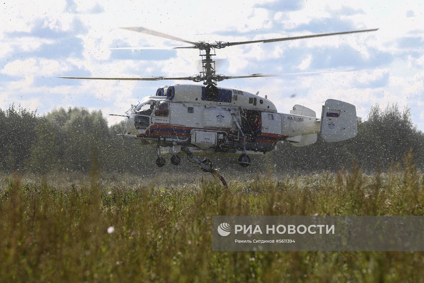 Показательные учения Департамента ГОЧСиПБ в честь Дня воздушного флота