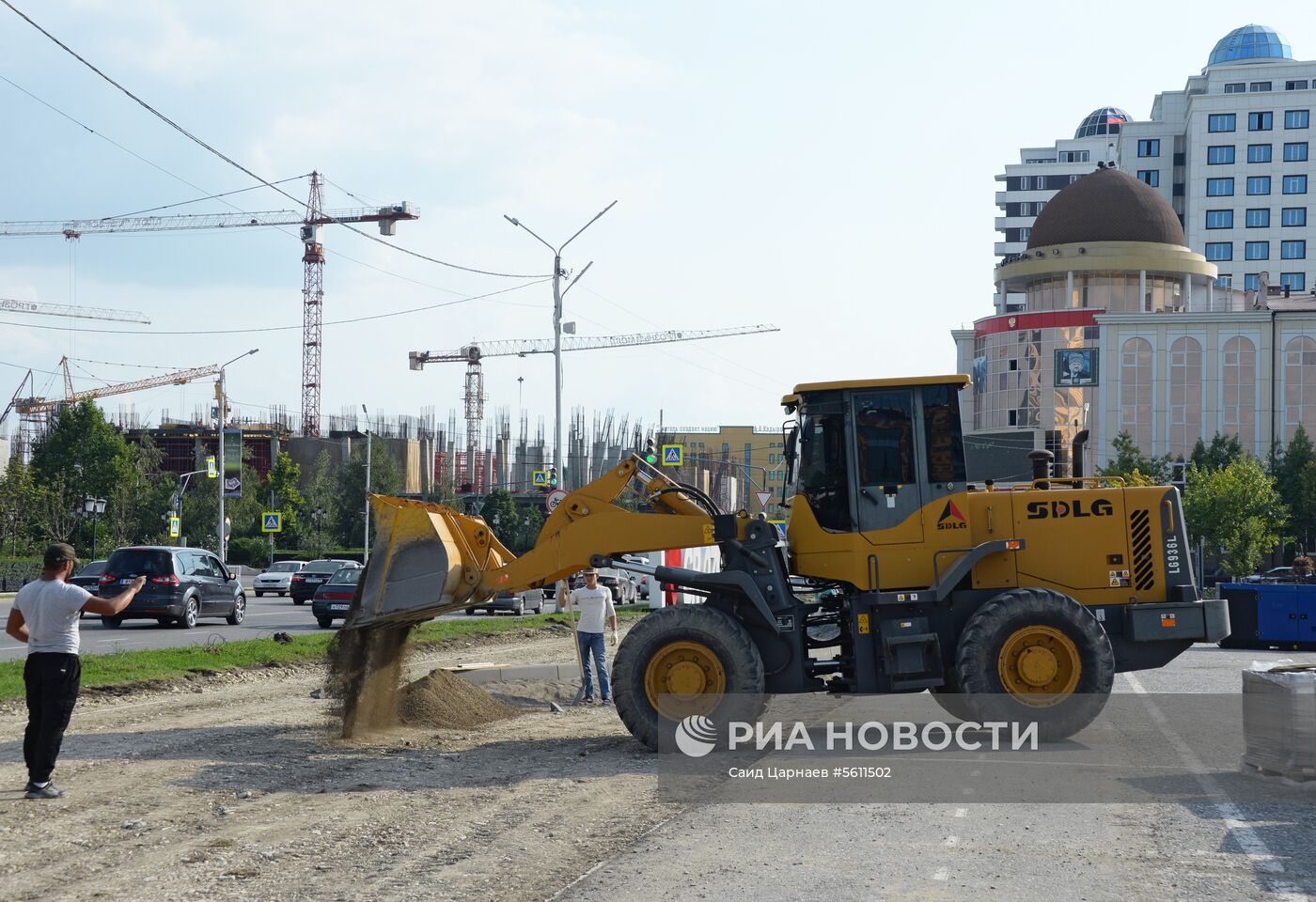 Реконструкция улиц в Грозном