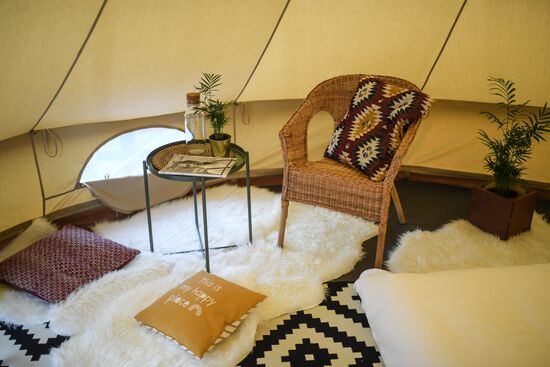 Глэмпинг на крыше ТЦ "Авиапарк"