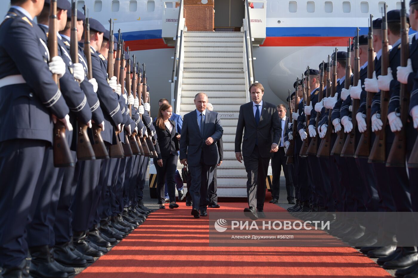 Рабочий визит президента РФ В. Путина в Германию