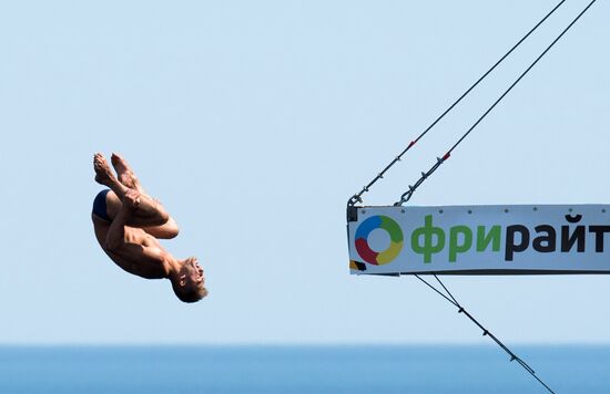 Международный Кубок мира по клифф-дайвингу в Крыму