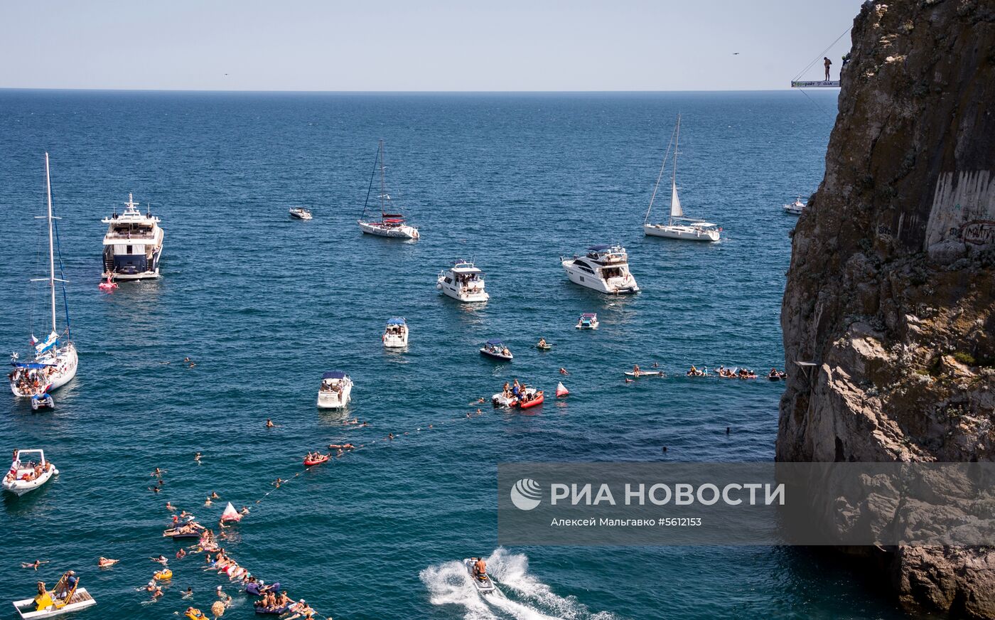 Международный Кубок мира по клифф-дайвингу в Крыму 