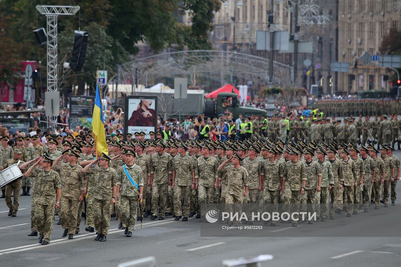 Репетиция парада ко Дню независимости Украины в Киеве