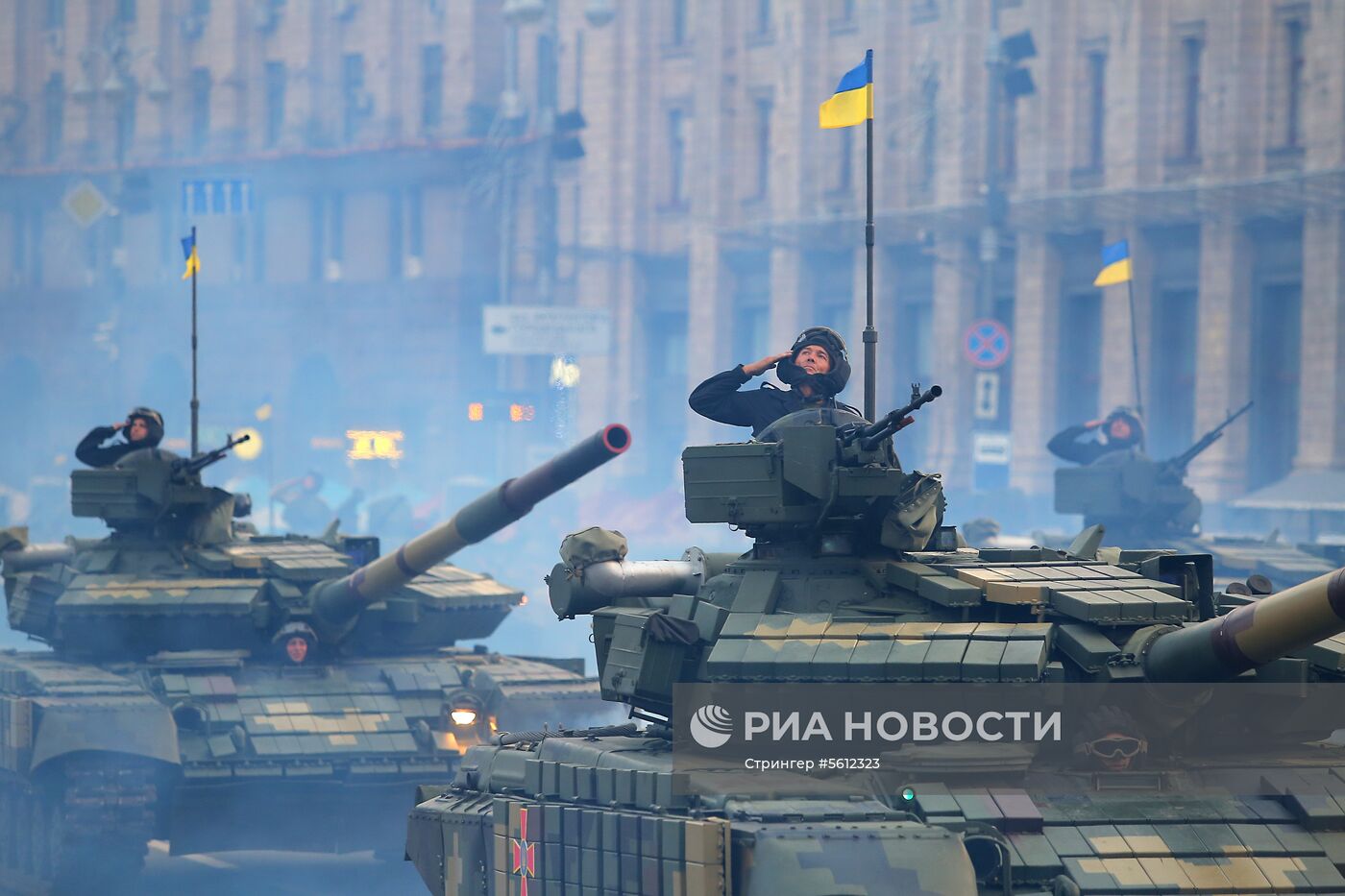 Репетиция парада ко Дню независимости Украины в Киеве