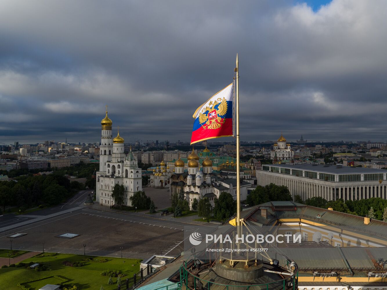 Аэросъемка Московского Кремля