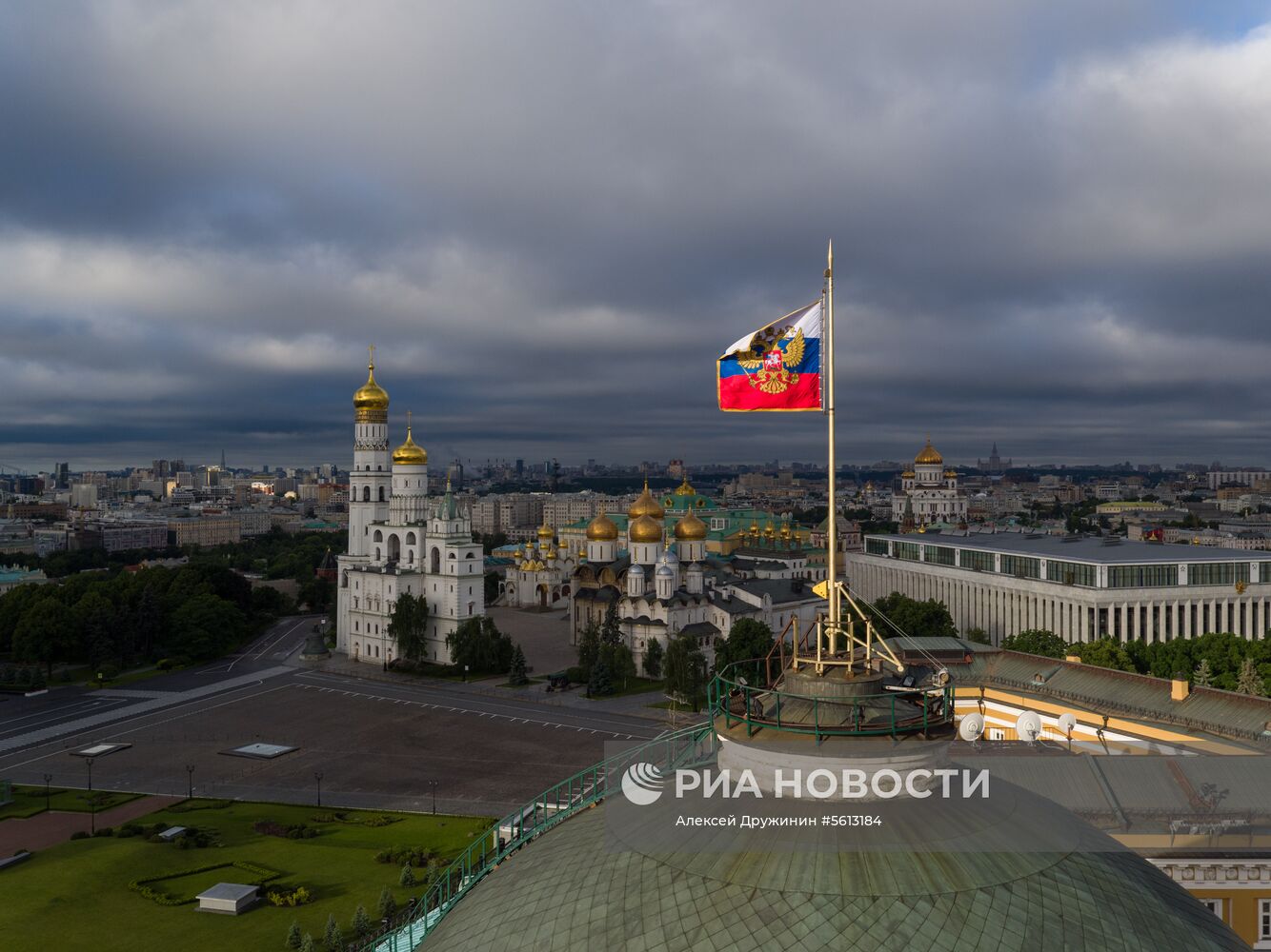 Аэросъемка Московского Кремля