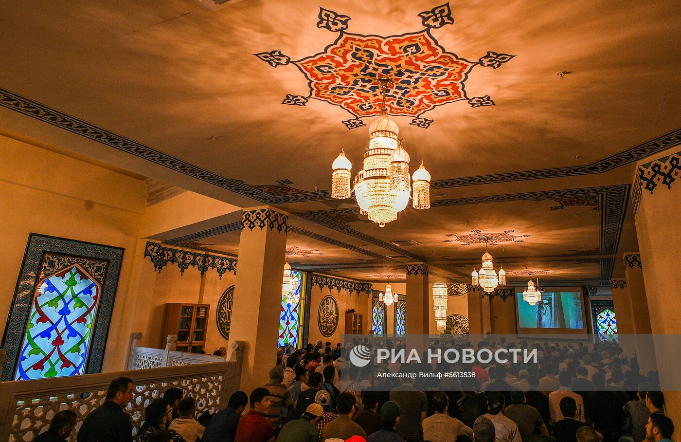 Празднование Курбан-Байрама в Москве