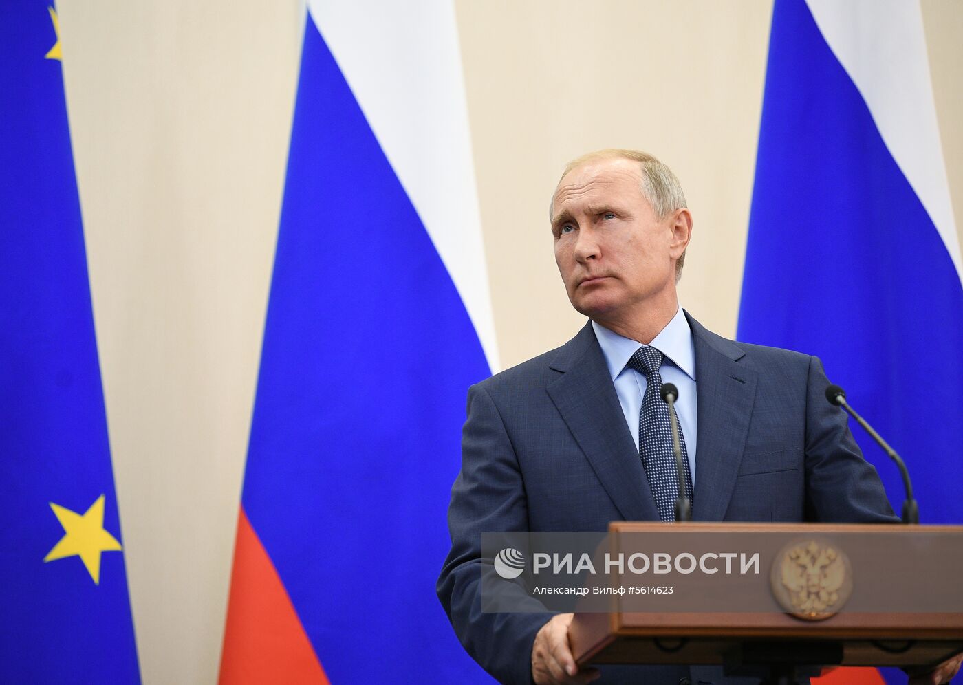 Встреча президента РФ В. Путина с президентом Финляндии С. Ниинистё