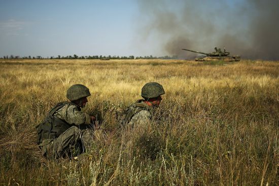 Тактические учения ЮВО в Волгоградской области
