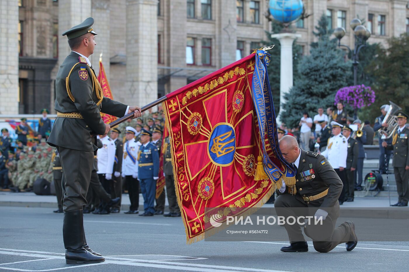 Генеральная репетиция военного парада в честь Дня независимости Украины