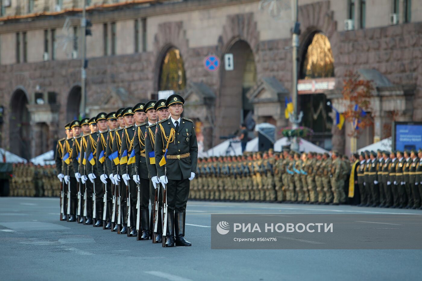 Генеральная репетиция военного парада в честь Дня независимости Украины