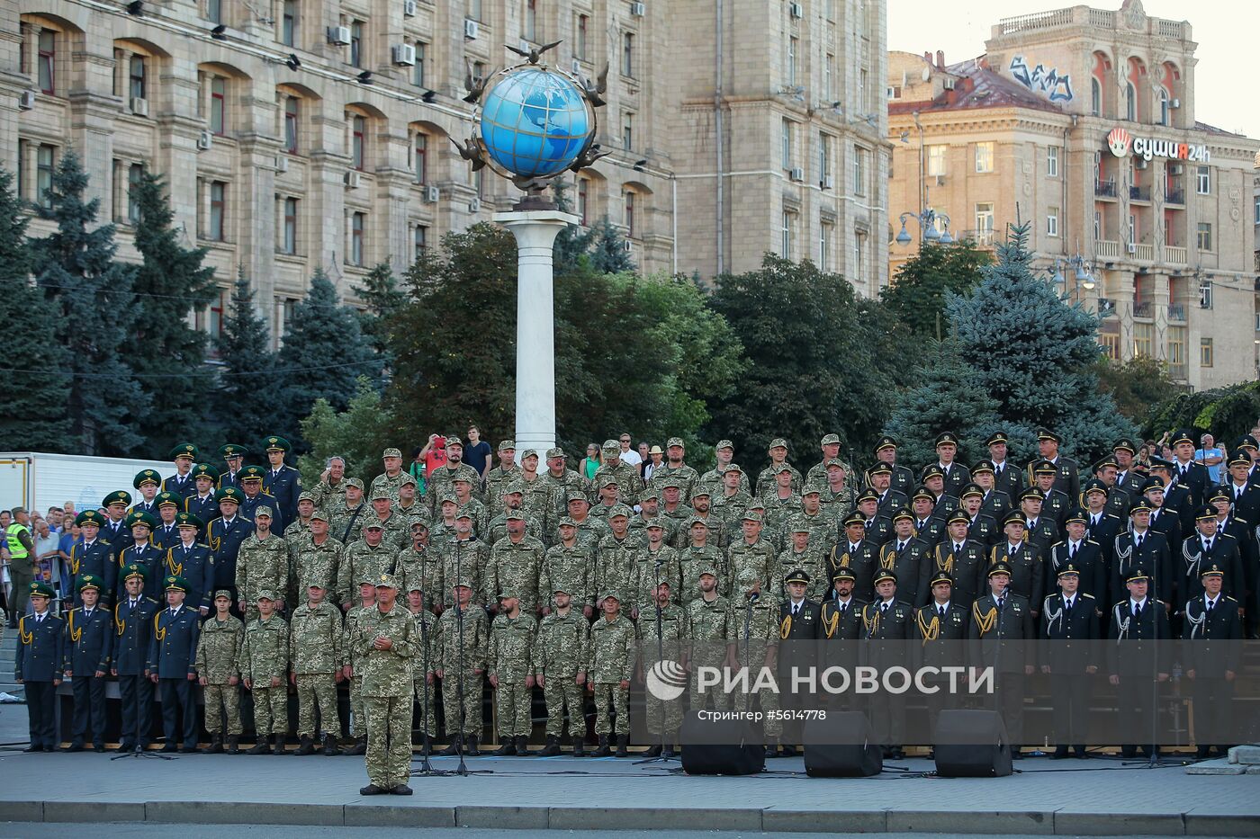 Генеральная репетиция военного парада в честь Дня независимости Украины