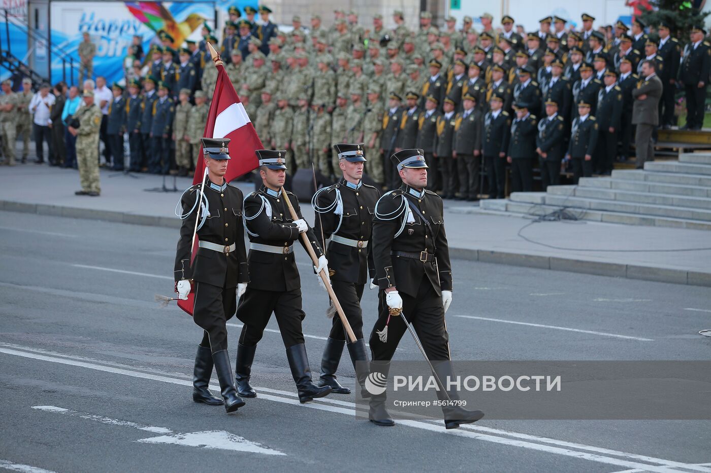 Генеральная репетиция военного парада в честь Дня независимости Украины