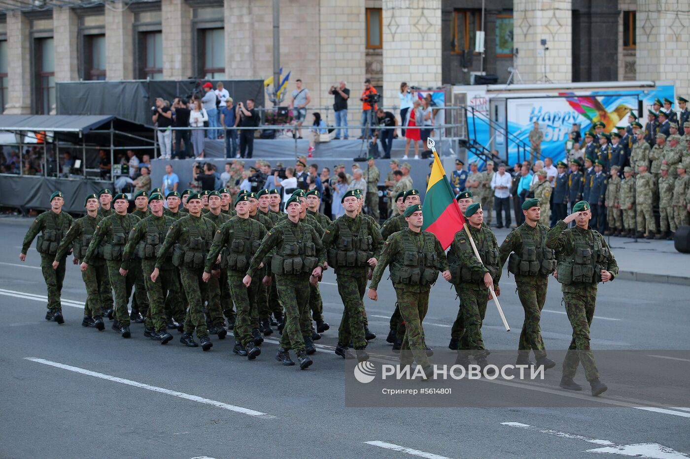 Генеральная репетиция военного парада в честь Дня независимости Украины