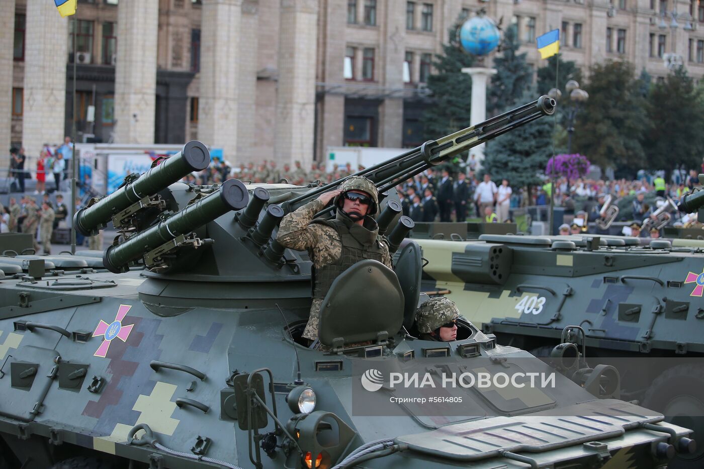 Генеральная репетиция военного парада в честь Дня независимости Украины