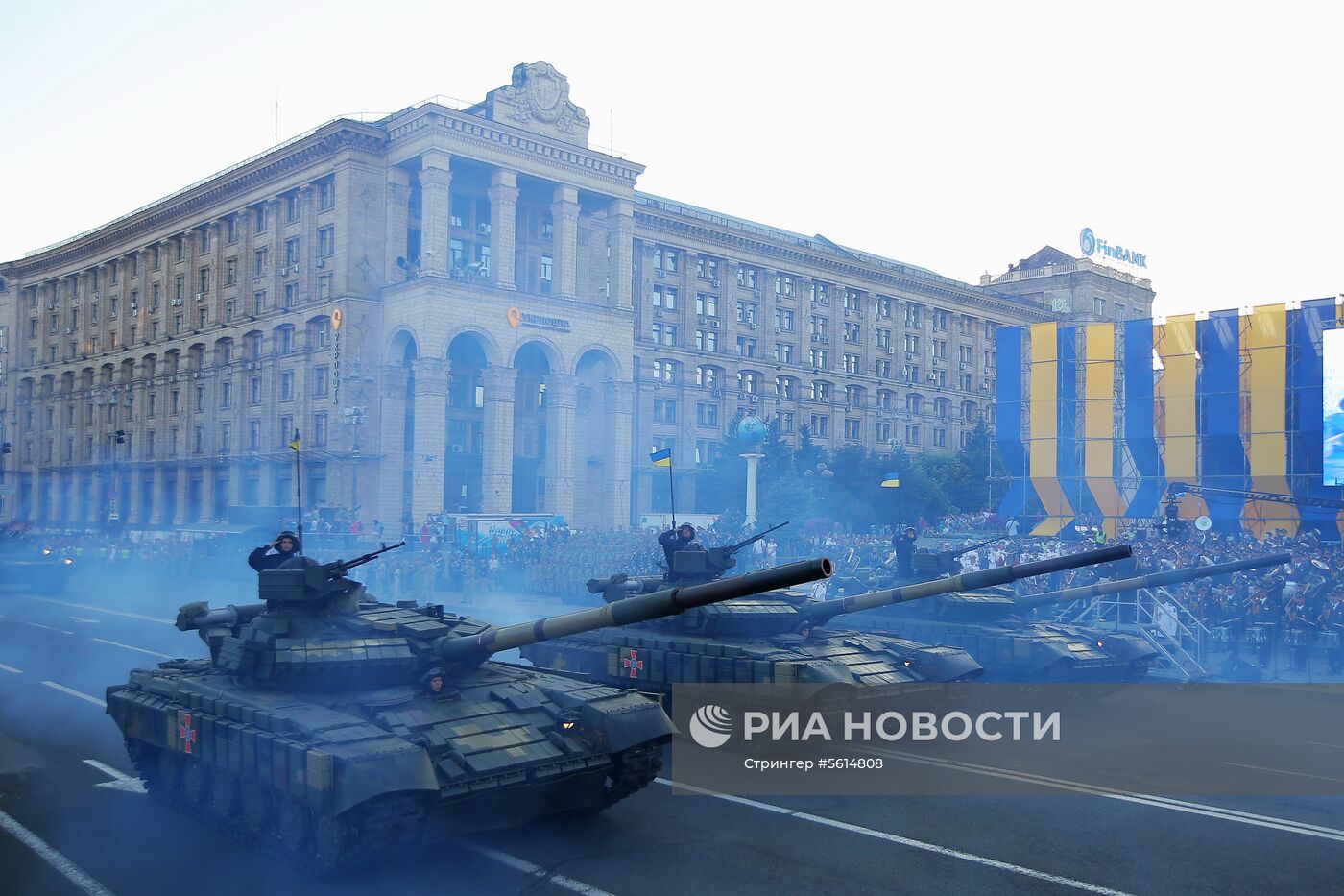 Генеральная репетиция военного парада в честь Дня независимости Украины